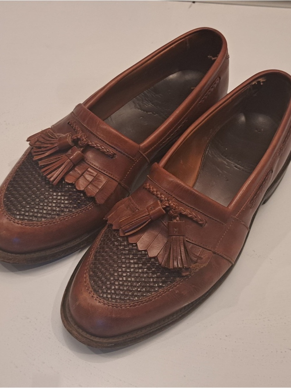 Allen Edmonds Brown “Cody” Leather Tassel Loafers - Picture 8 of 11